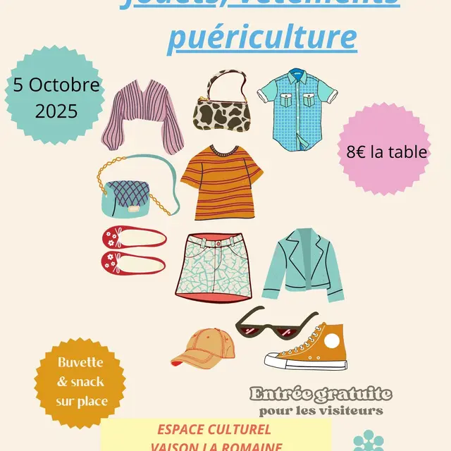 Vide dressing, Bourse aux jouets et petits objets  - Association Nounou & Bout'choux_Vaison-la-Romaine