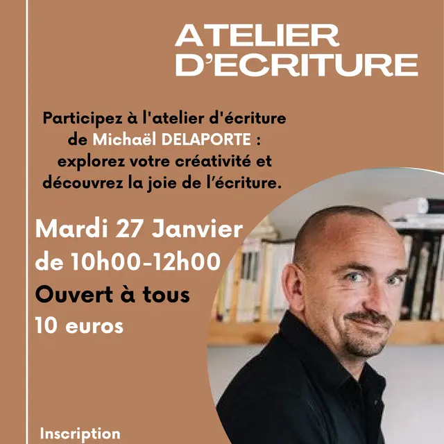 Atelier d'écriture avec Michaël Delaporte par GRL et bien-être_La Londe-les-Maures