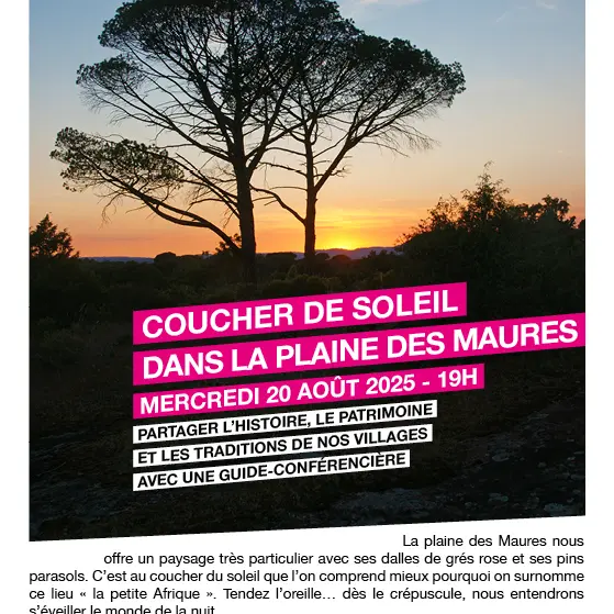 Coucher de soleil dans la plaine des Maures_Le Cannet-des-Maures