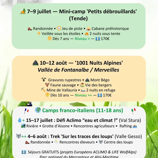 Mini-camp Petits débrouillards_Tende