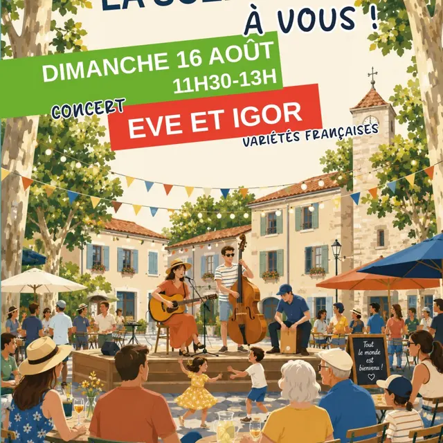 Concert : La scène est à vous - Eve et Igor - variétés Françaises_Bras
