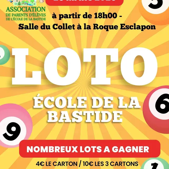 Loto - École de La Bastide_La Roque-Esclapon
