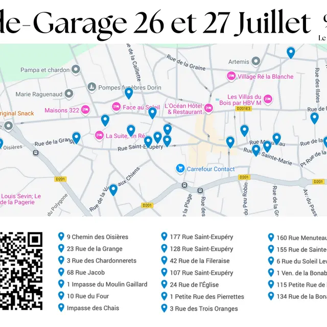 Vide garages des raises et venelles_Le Bois-Plage-en-Ré