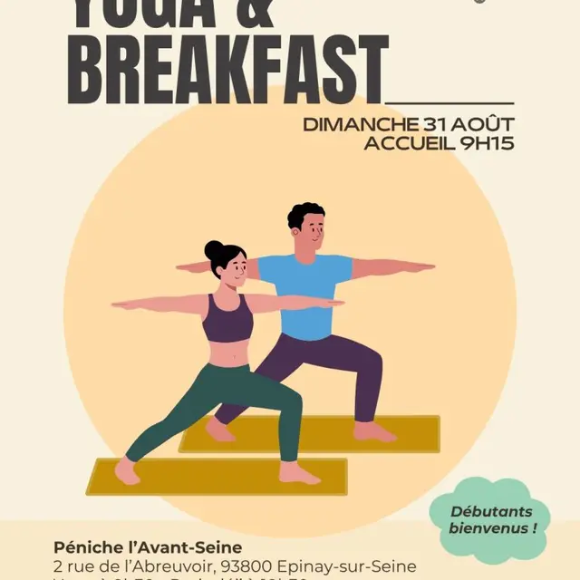 Animation - Yoga & breakfast - Épinay-sur-Seine