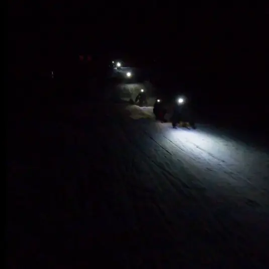 Descente en luge nocturne_Riddes