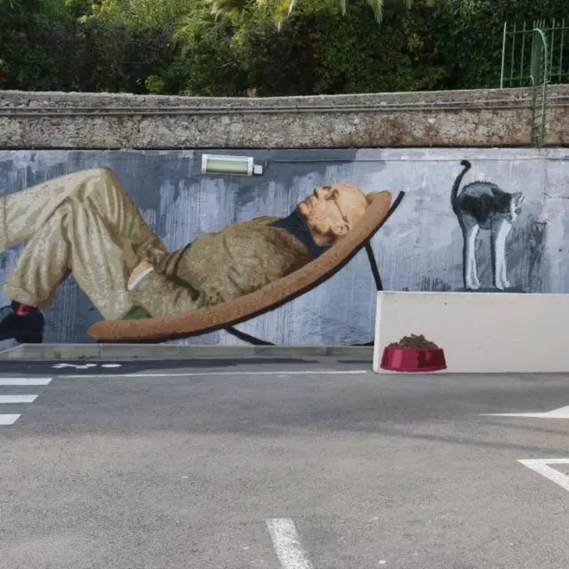 Fresque Bonnard parking saint-sauveur