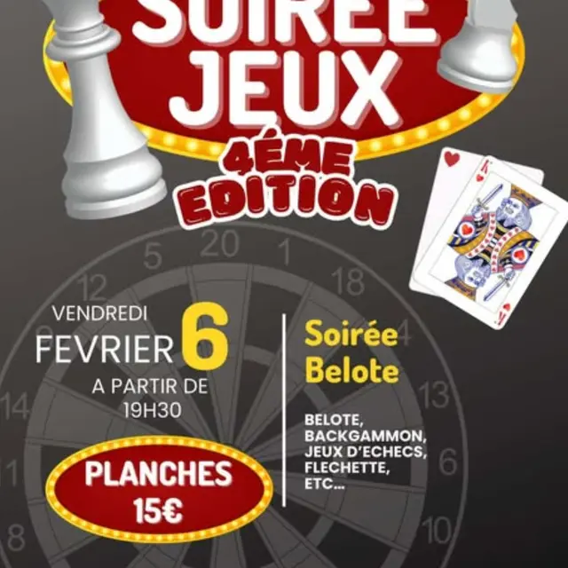 Soirée jeux, 4éme édition_Le Cannet