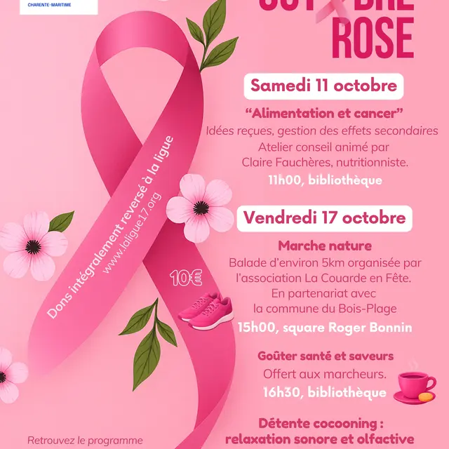 Octobre rose - Alimentation et cancer La Couarde-sur-Mer