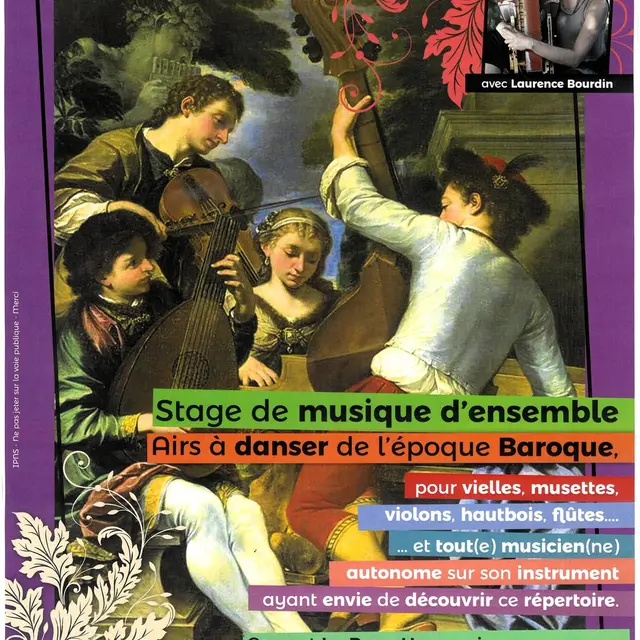 Stage de musique d'ensemble - airs à danser de l'époque baroque_Lavaudieu