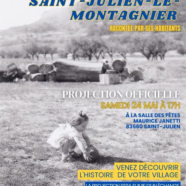 Projection de film : La Mémoire de St Julien le Monatgnier_Saint-Julien le Montagnier