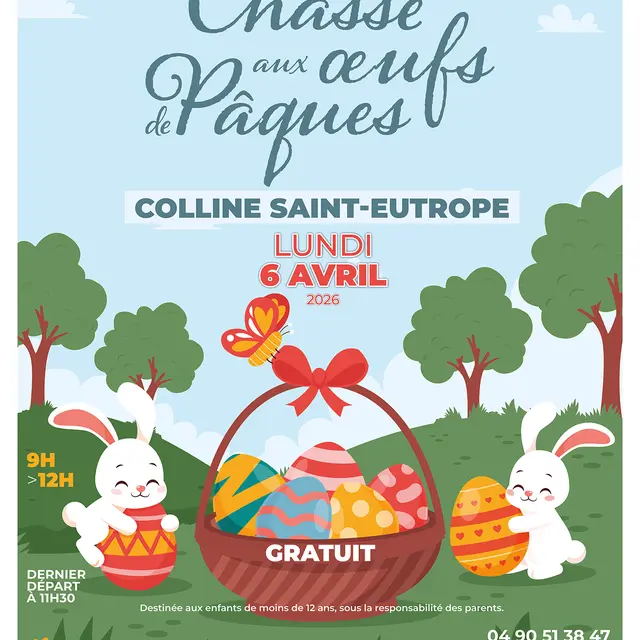 Chasse aux oeufs de Pâques à la colline St-Eutrope_Orange