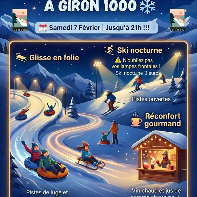 Ouverture nocturne de la station de Giron_Giron