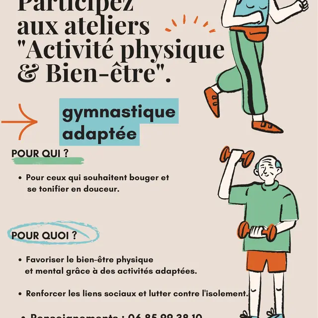 Gym douce au foyer de Le Pla_Le Pla