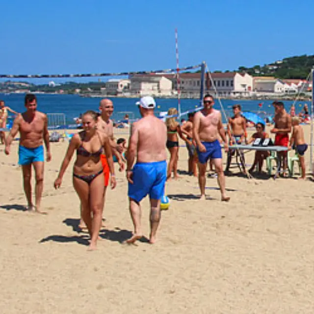 Terrain de beach volley