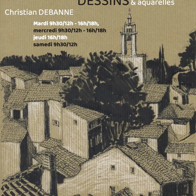 Exposition Dessins & aquarelles par Christian Debanne