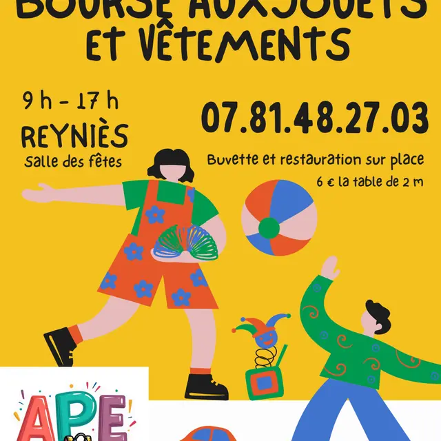 Bourse aux jouets et vêtements_Reyniès