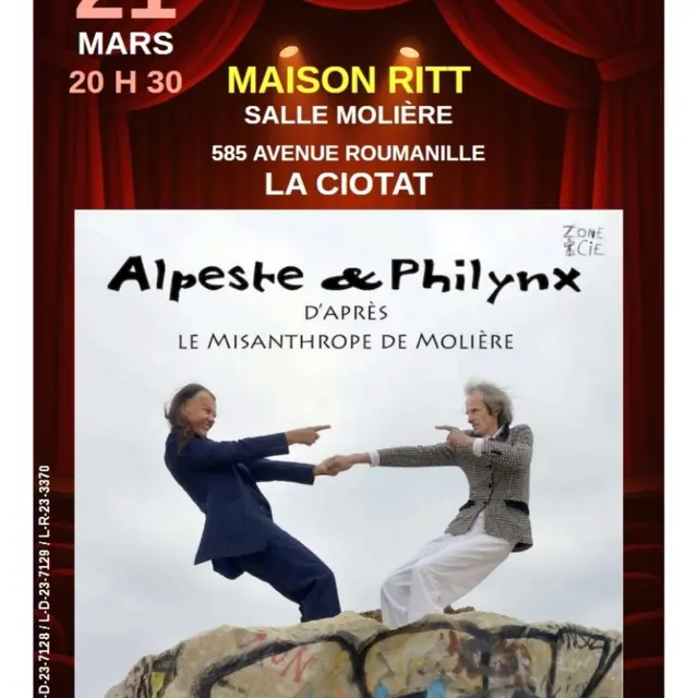 Spectacle comique Alpeste et Philynx par la compagnie Zone et Cie_La Ciotat