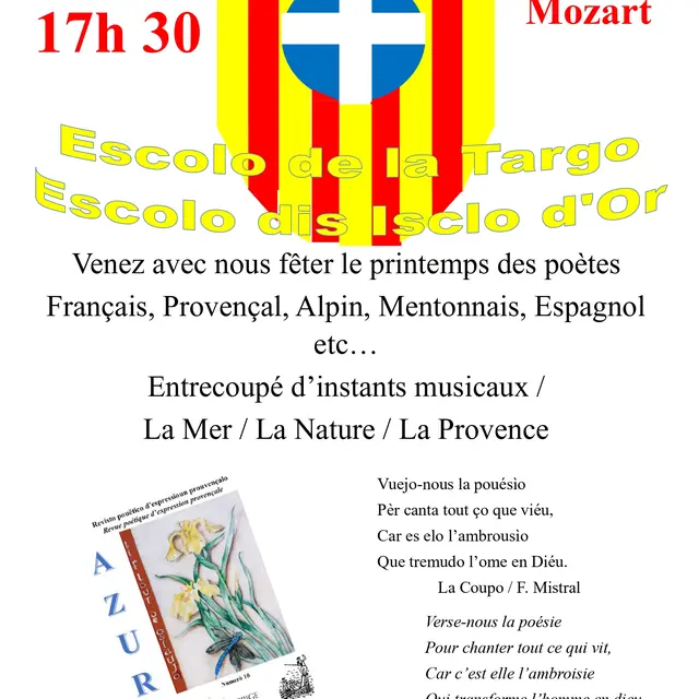 Veillée poétique multilingue avec l'Escolo de la Targo - Printemps des Poètes 2026_Toulon