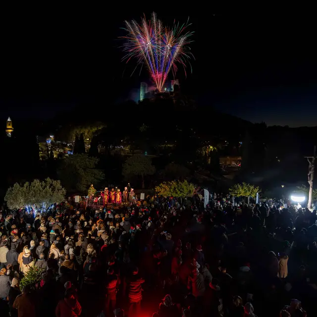 Feu d'artifice de Noël à Grimaud