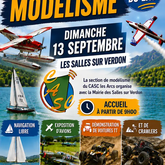 Fête du lac de Sainte-Croix - journée modélisme