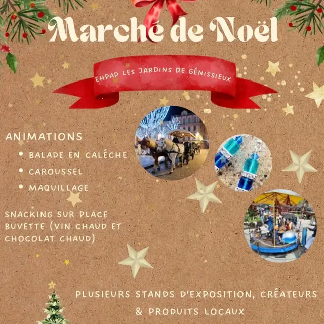 Marché de Noël - Ehpad les Jardins de Génissieux_Génissieux