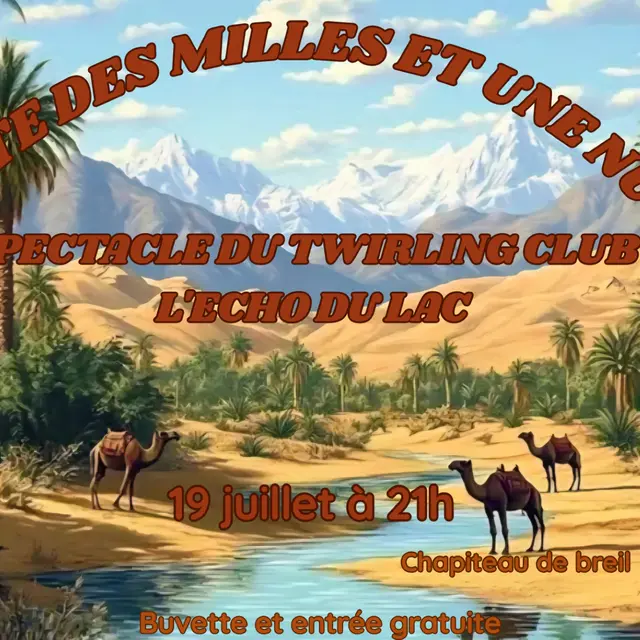 Spectacle les Majorettes de l'Echo du Lac_Breil-sur-Roya