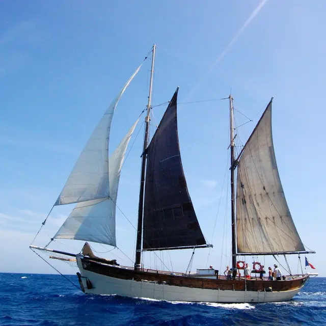 Journée en mer  à bord d'un vieux gréement