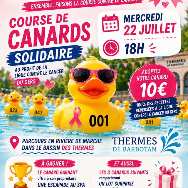 Course de Canards Solidaire aux Thermes de Barbotan_Cazaubon