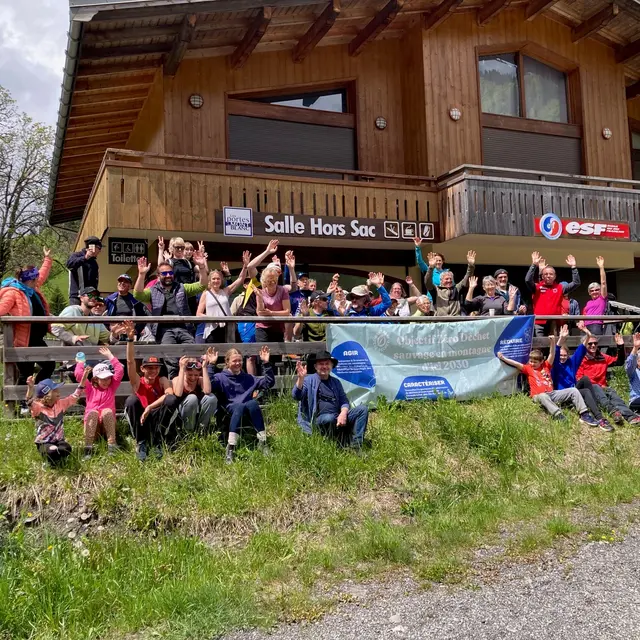 Ramassage des déchets -photo groupe