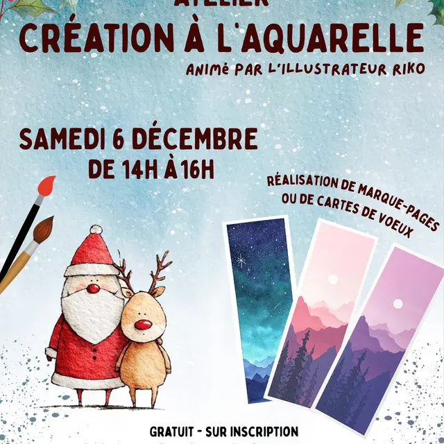 Atelier création à l'aquarelle_Allevard