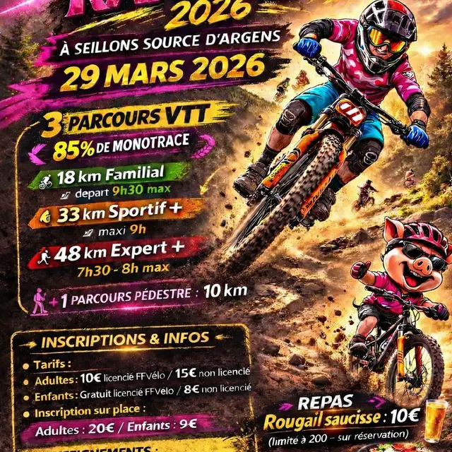 Randonnées VTT et pédestres : Cochon Rando_Seillons-Source-d'Argens