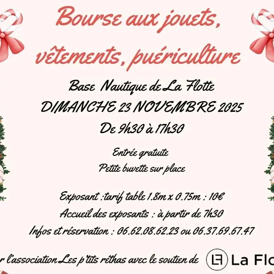 Bourse aux jouets, vêtements, puériculture
