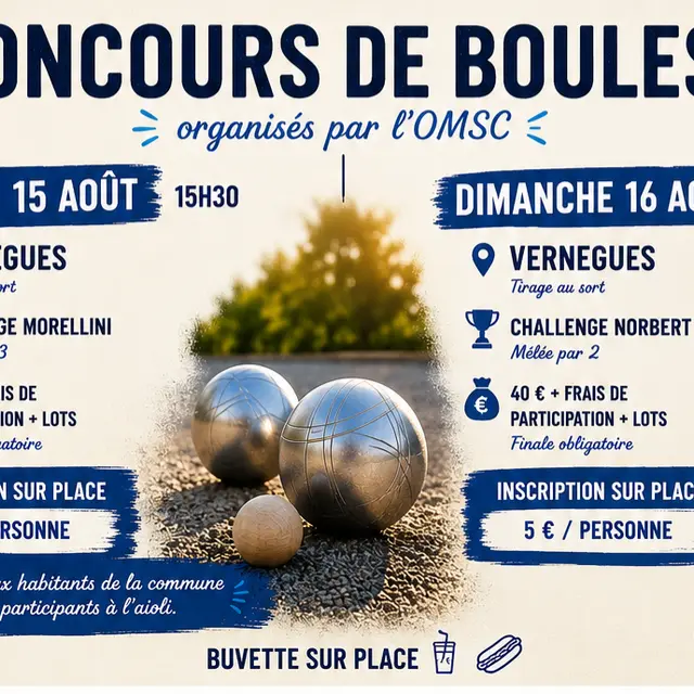 Fêtes de Vernègues : Concours de boules_Vernègues
