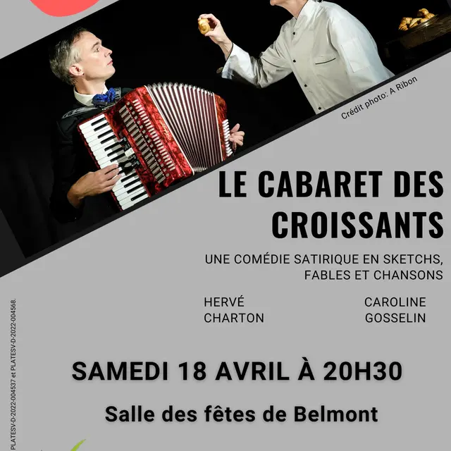 Comédie satirique Le cabaret des croissants- Valromey sur Séran