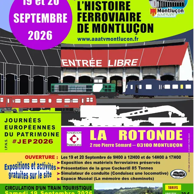 JEP 2026 - Portes ouvertes de la Rotonde ferroviaire de Montluçon_Montluçon