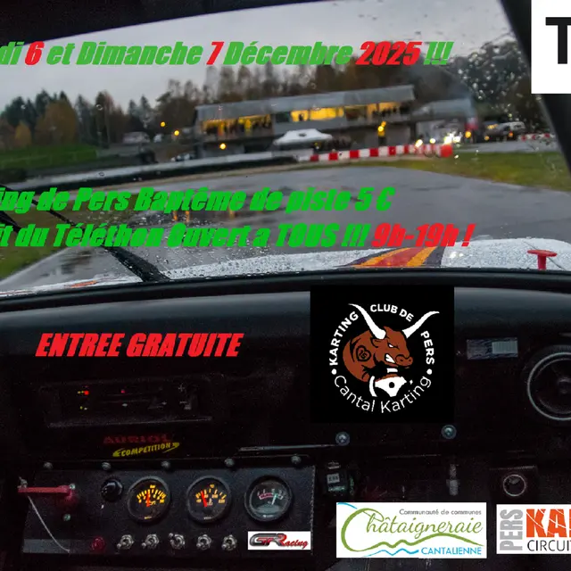 Week-end Téléthon au Karting de Pers_Le Rouget-Pers