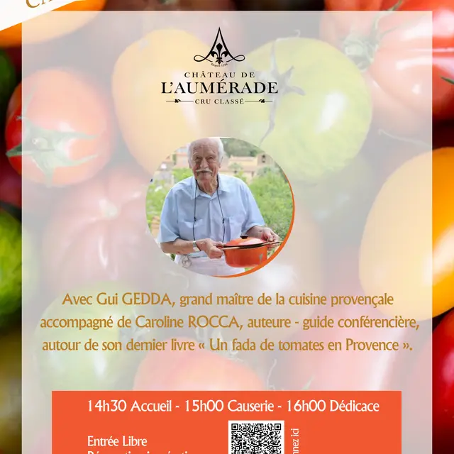 Causerie culinaire avec Gui Gedda au Château de l'Aumérade à Pierrefeu du Var