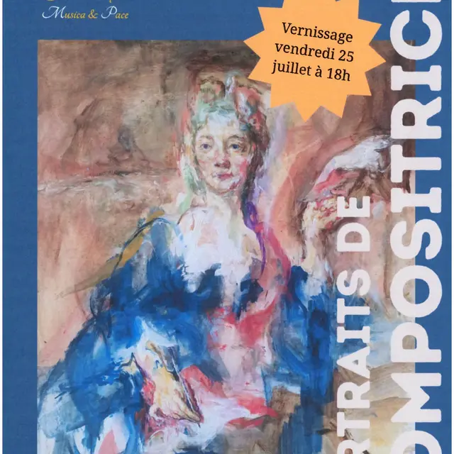 Exposition de peinture : Portraits de compositrices_Breil-sur-Roya