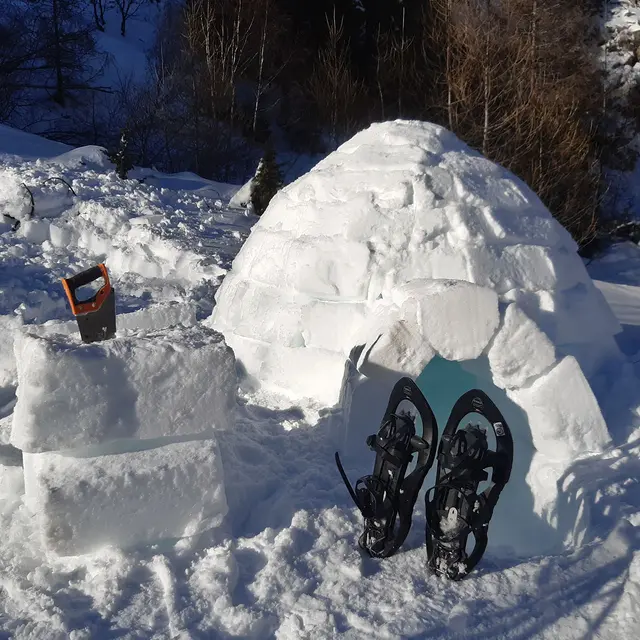 Construction d'igloo avec Gil Streichert