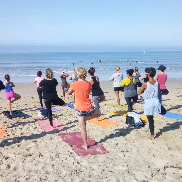 yoga à la plage