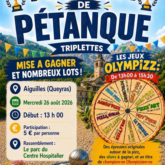 Tournoi de pétanque et jeux Olympizz'