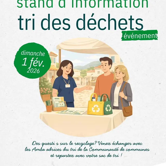 Stand d'information tri des déchets_La Croix-Valmer