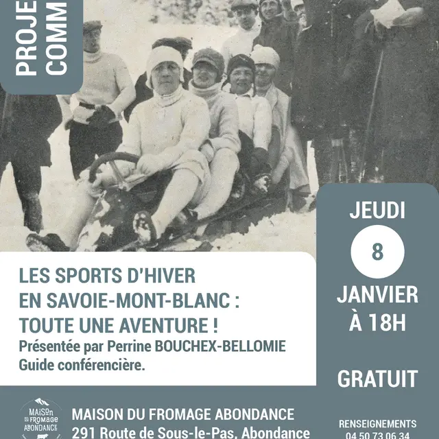 Projection commentée « L’aventure des sports d’hiver en Savoie Mont-Blanc – Tout une aventure »