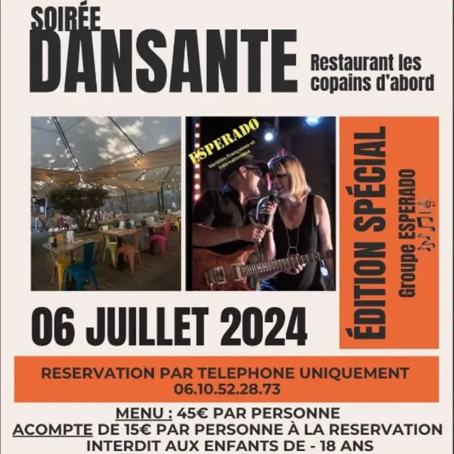 SOIREE DANSANTE COPAIN D'ABORD