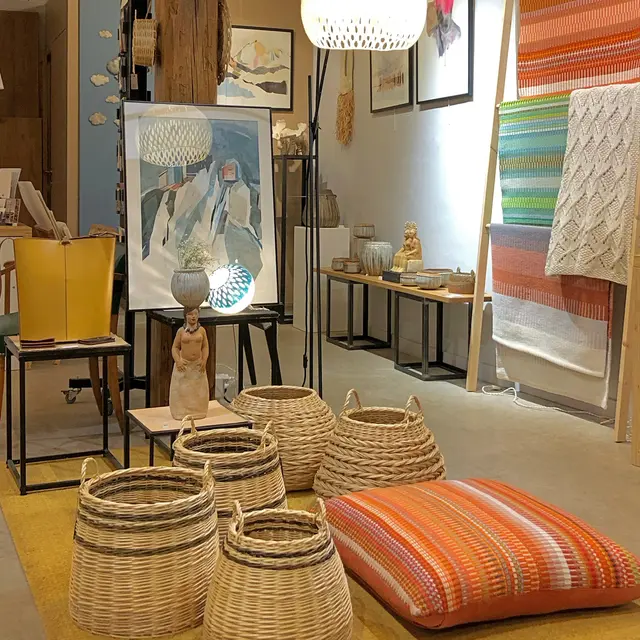 CARACTERES - vannerie d'Elodie Lechat et tissages de Petra Marciniak