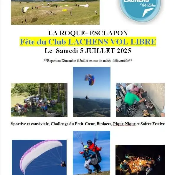 Fête du club Lachens Vol Libre_La Roque-Esclapon