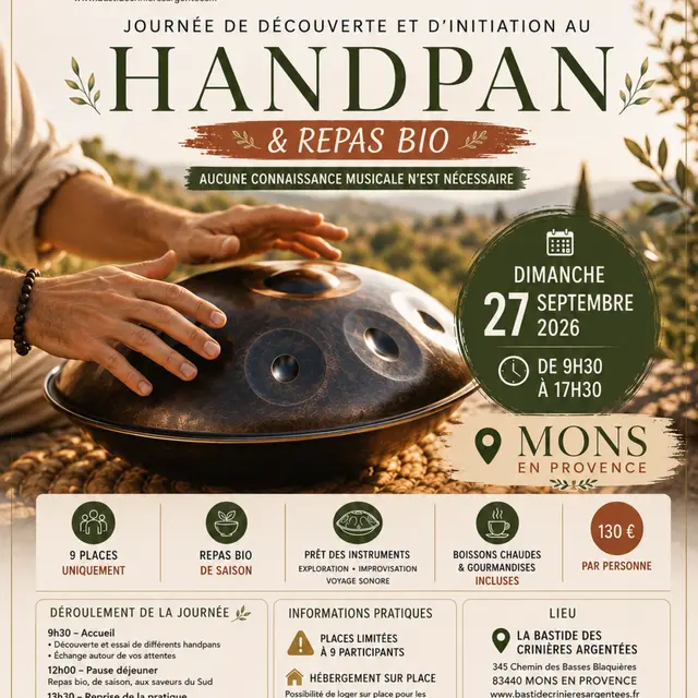 Journée découverte et d'initiation au Handpan_Mons