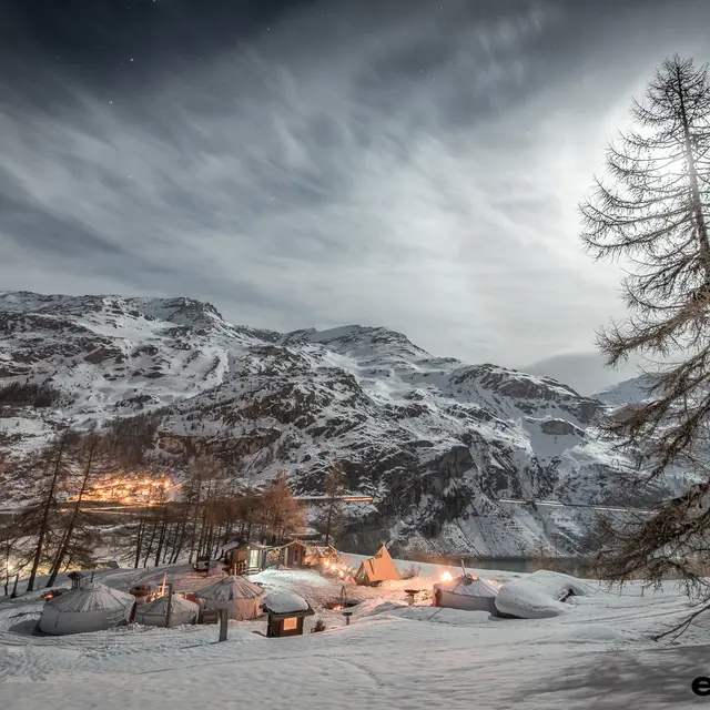 Camp trappeur de nuit_Evolution 2 _Val d'Isère