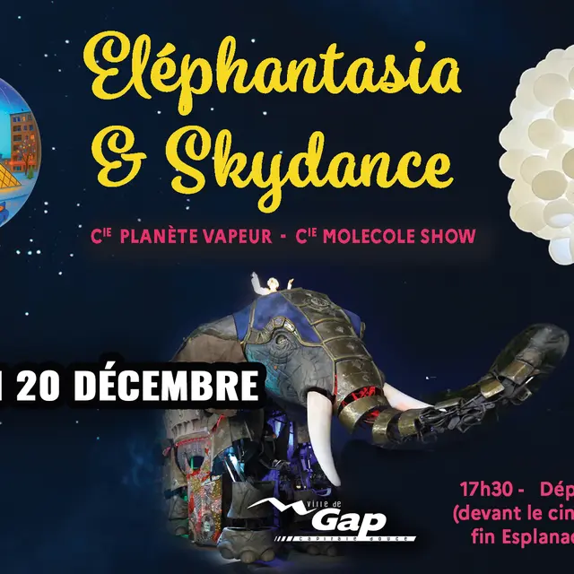 Parade Elephantasia et Skydance  - Gap Capitale de Noël_Gap