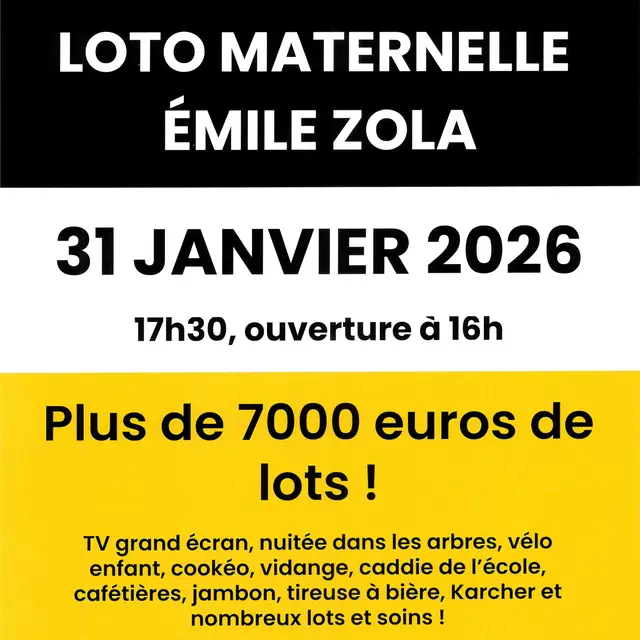 Loto Ecole Maternelle Emile Zola_Vaison-la-Romaine